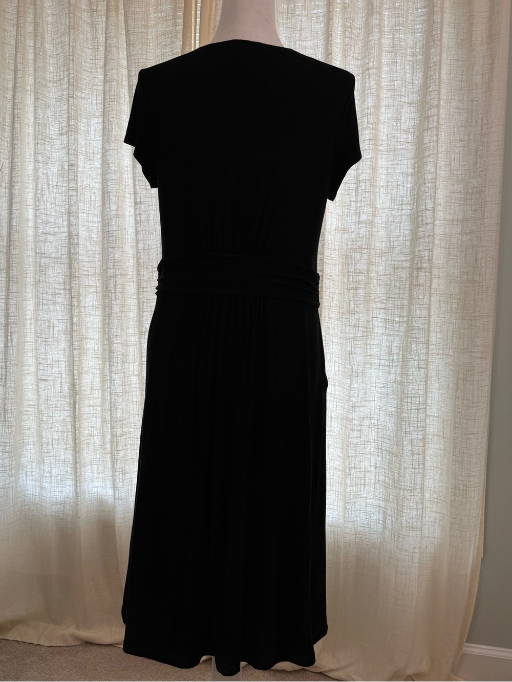 Boden Black Amelie Jersey Midi Dress - Size 10 - Picture 4 of 6